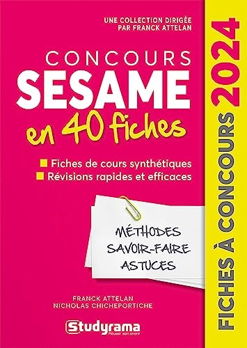 Concours SESAME en 40 fiches