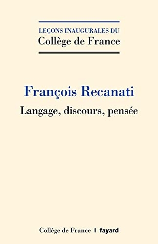 Langage, discours, pensée