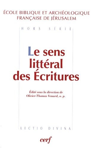 Le sens littéral des écritures