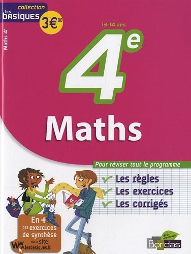 Maths 4e, les basiques