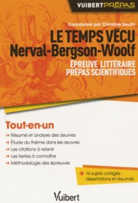 Le temps vécu - Épreuve littéraire - Prépas scientifiques - Sylvie de Nerval, Essai sur les données immédiates de la conscience de Bergson, Mrs Dalloway de Virginia Woolf
