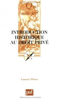 Introduction historique au droit privé