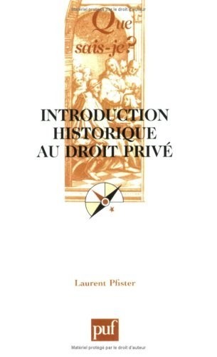 Introduction historique au droit privé