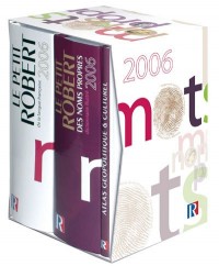 Le Petit Robert Coffret en 2 volumes : Le Petit Robert de la langue française ; Le Petit Robert des noms propres : Avec un atlas géopolitique et culturel