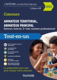 Concours Animateur territorial, animateur principal - 2023: Externe, interne, 3e voie et examen professionnel (2023)