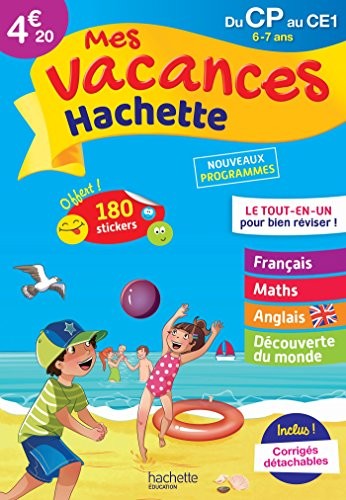 Mes vacances Hachette CP/CE1 - Cahier de vacances