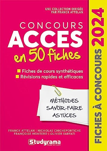 Concours ACCES en 50 fiches