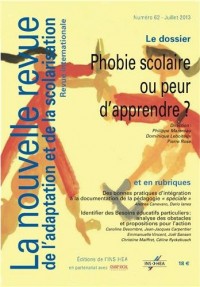 NRAS, la nouvelle revue de l'adaptation et de la scolarisation, N°62: Phobie scolaire ou peur d'apprendre ?