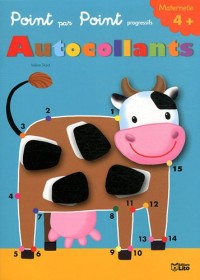 Point par point autocollants : la vache - Dès 4 ans