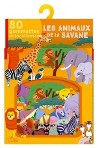 Mes Gommettes Lito- Les animaux de la savane - Dès 3 ans