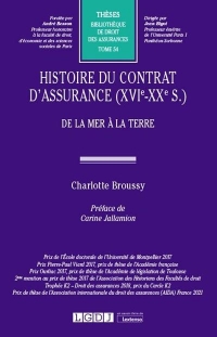Histoire du contrat d'assurance (XVIe-XXe s.): De la mer à la terre