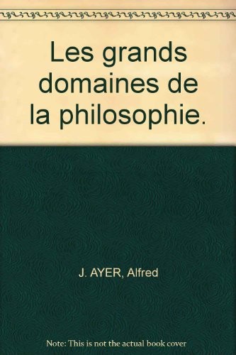 Grands domaines de la philosophie