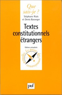 Textes constitutionnels étrangers