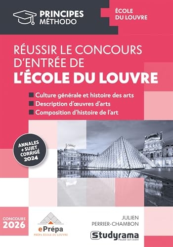 Réussir le concours d'entrée de l'Ecole du Louvre: Annales sujet + corrigé 2025