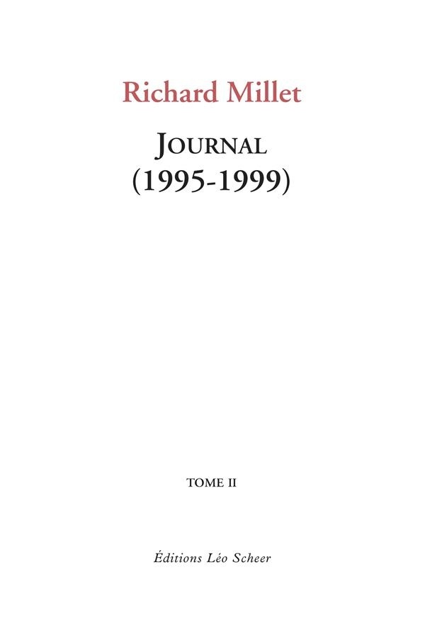 Journal, Tome 2, 1995-1999