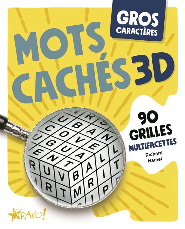 Gros caractères : Mots cachés 3D: 90 grilles multifacettes