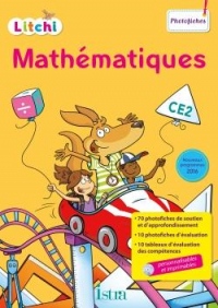 Litchi Mathématiques CE2 - Photofiches + CD - Ed. 2017