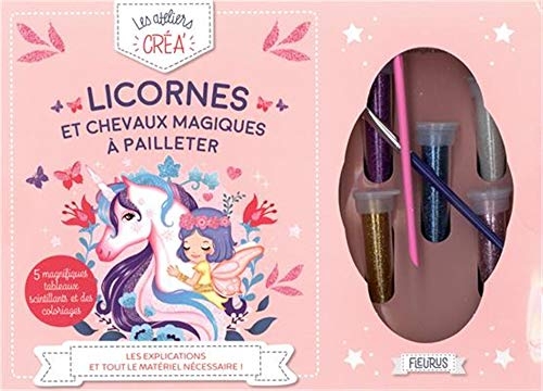 Licornes et chevaux magiques à pailleter