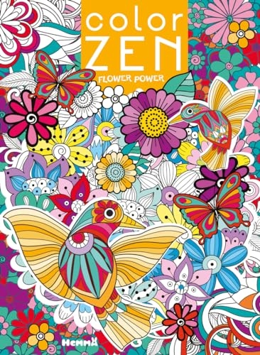Color Zen - Flower Power - Livre de coloriage détente - Dès 7 ans