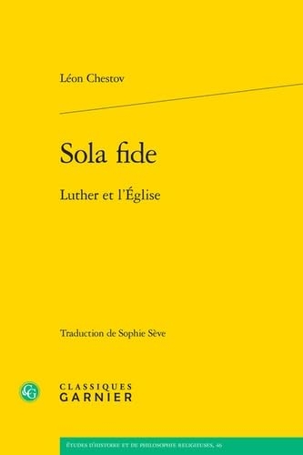 Sola fide: Luther et l'Église