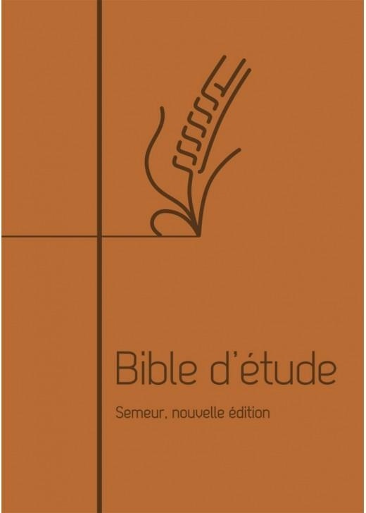 Bible d Etude Semeur, Nouvelle Édition. Couverture Souple Marron, Tranche Blanche