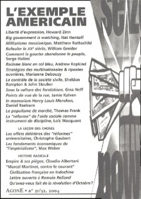 Revue agone nø31/32 : l'exemple americain