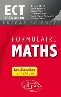 Formulaire Maths ECT 1re et 2e Années