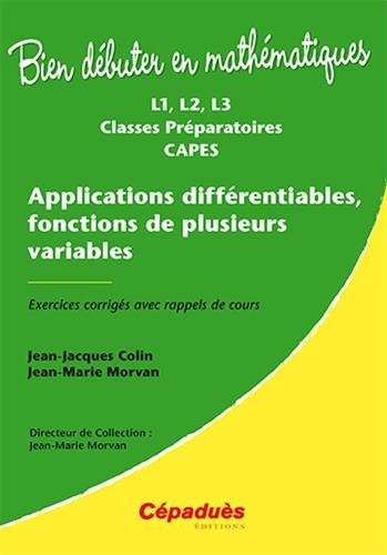 BDM Applications différentiables, fonctions de plusieurs variables
