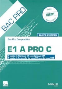 E1 A Pro C Bac pro comptabilité : Sujets d'examen