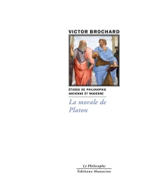 La morale de Platon