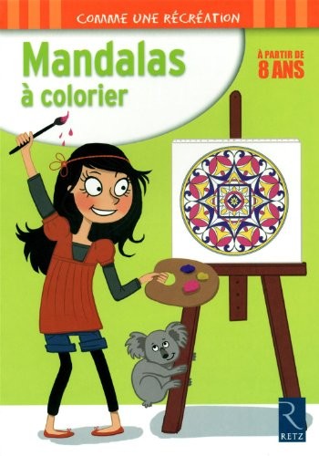 Mandalas à colorier : 8 ans