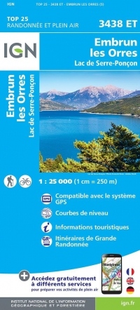 3438ET EMBRUN LES ORRES LAC DE SERRE-PONCON