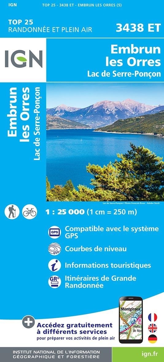 3438ET EMBRUN LES ORRES LAC DE SERRE-PONCON
