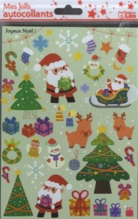 Mes Jolis Autocollants : Joyeux Noel - Dès 3 ans