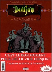 Donjon Potron-Minet : Pack en 3 volumes : Tome 97, Une jeunesse qui s'enfuit ; Tome 98, Un justicier dans l'ennui ; Tome 99, La chemise de la nuit