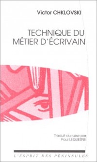 Technique du métier d'écrivain