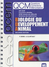 QCM Biologie du Développement Animal