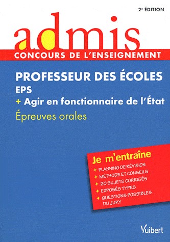 CRPE - EPS et agir en fonctionnaire - Oral - Admis - je m'entraine