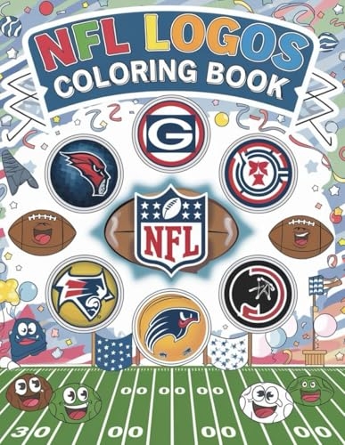 NFL LOGOS COLORING BOOK: Transform NFL Logos into Colorful Works of Art [9798307974865]