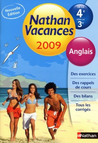 Anglais de la 4e vers la 3e Nathan vacances