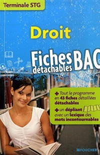 Droit Première et terminale STG
