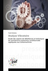Analyse Vibratoire: Etude des aspects de défaillances et techniques de maintenance préventive conditionnelle appliquées aux turbomachines