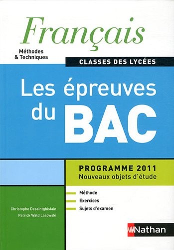 Français - Les épreuves du Bac