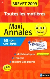 MAXI ANNALES BREVET 2009