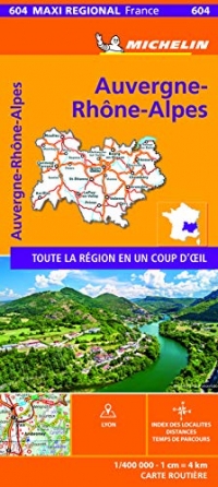 Carte Maxi Régional Auvergne Rhône-Alpes Michelin