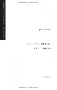 Louis Althusser récit divan