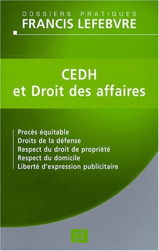 CEDH et Droit des affaires