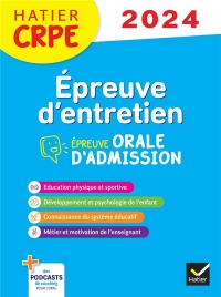 Epreuve d'entretien - CRPE 2024-2025 - Epreuve orale d'admission