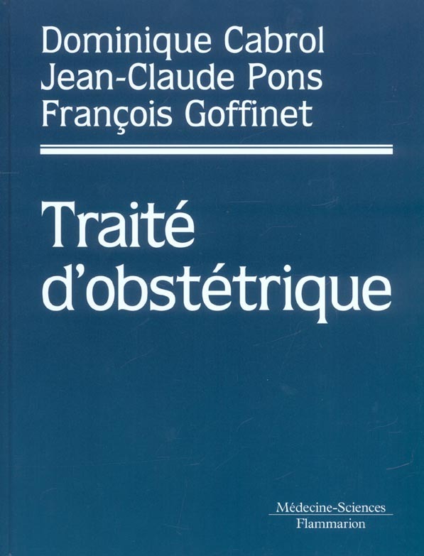 Traité d'obstétrique