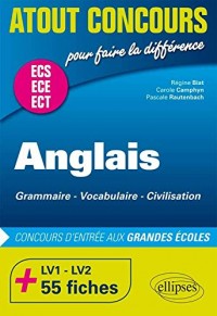 Anglais Concours d'Entrée aux Grandes Écoles de Commerce ECE ECS +75 Fiches
